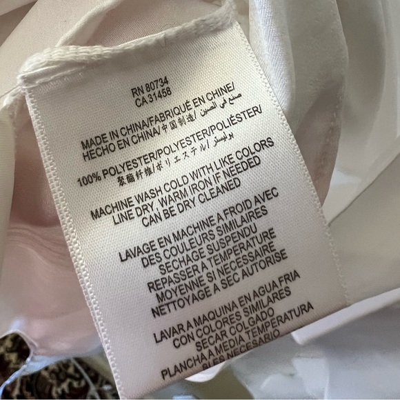 BCBG Maxazria white asymmetrical top - Picture 4 of 5